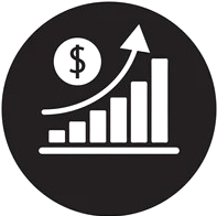 Icono de dinero/crecimiento